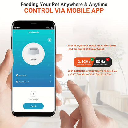 Automatic Cat & Dog Food Dispenser With App Control