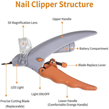 Professional Nail Clipper With LED